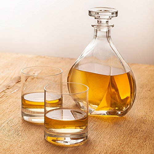 Kit whisky carafe Lismore avec bouchon et 2 ver...