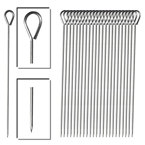 Loose und Germershausen GbR Lot de 24 aiguilles à roulade env. 9,8 cm roulade brochettes roulade Support Acier Inoxydable rouladen code EAN 4260447851085 