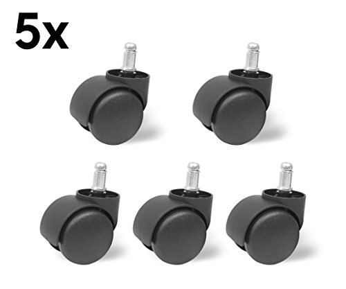 Roulettes pour siège de travail ( 5 pièces ) po...