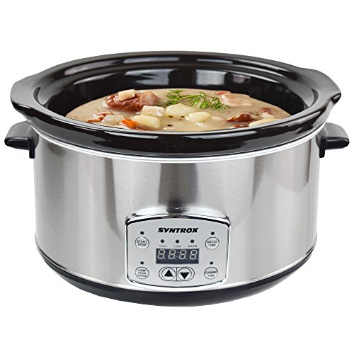 Mijoteuse numérique en acier inoxydable avec mi...