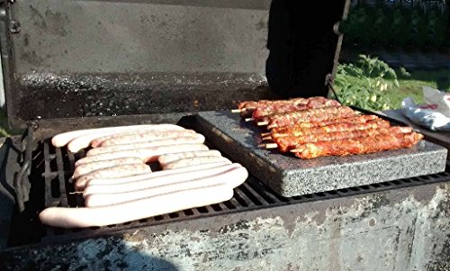 MW Naturstein Barbecue rectangulaire pierre en granit pour le barbecue eckigen - 30 x 20 x 3 cm 4260450680177 (4260450680177)