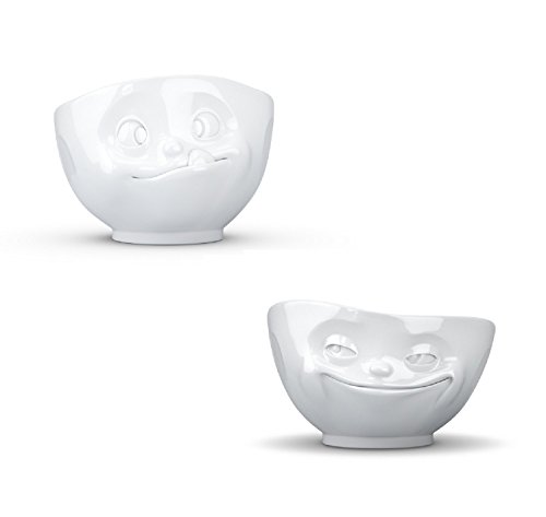 Lot de 2 bols à céréales bisou + mimique 