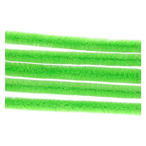 Fil chenille - fil cure pipe Vert clair Ø 6mm -...