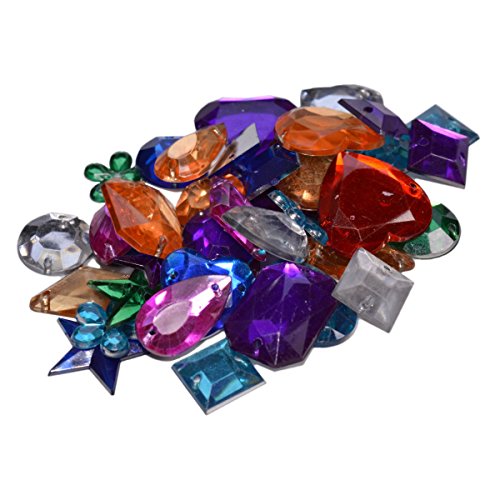 50g strass pierres précieuses à coudre, couleur...