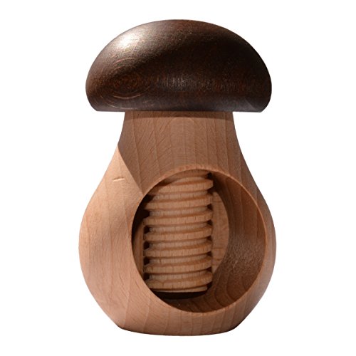 Piccolino Bastelbedarf Casse-noix à vis en bois - forme champignon - H 98mm x Ø 63mm code EAN 4260463645170 