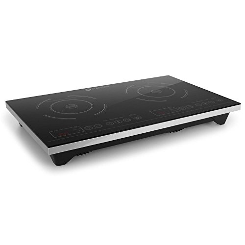 Klarstein Varicook xl - double plaque de cuisson à induction / réchaud pour plats de 12-26cm ø avec timer et 10 niveaux de température, 3100w - idéal pour les studios, caravane, chambres étudiantes... code EAN 4260467715251 