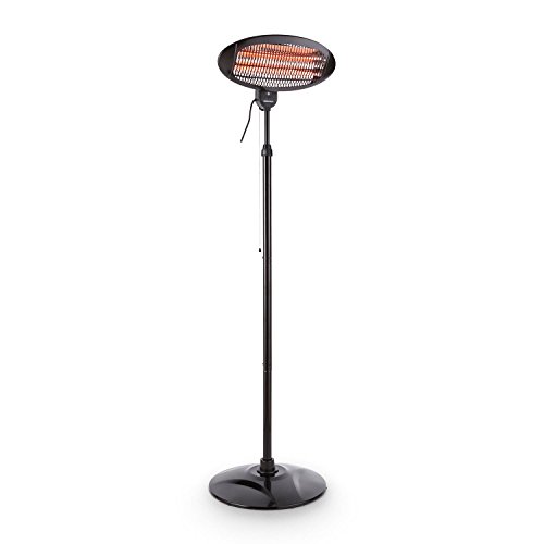 Duramaxx DURAMAXX Hot Roddy - Chauffage d'appoint Infrarouge sur pied - radiateur pour terrasse, table à langer, parasol chauffant electrique (2000W, couvre 15m², pivotable sur 45°) code EAN 4260467716234 
