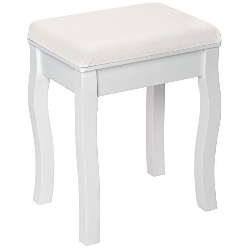 Tabouret pouf pour coiffeuse avec coussin petit...