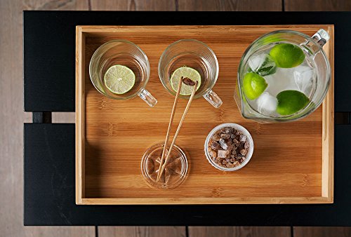 Plateau en bambou, 40 cm x 28 cm x 4.5 cm , 580g