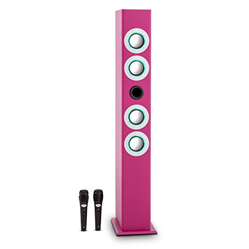 oneConcept Tallgirl Enceinte Bluetooth avec fon...