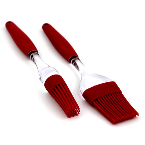 DiningZone 'Dining Zone "Premium Lot de 2 Pinceau en silicone composé d'un grand plat et petites tours, Pinceau pour Barbecue BBQ Pinceau, Pinceau en Silicone code EAN 4260490090028 