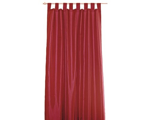 Rideau Taffetas Rouge 140 x 280 cm