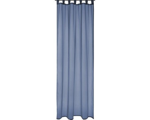 Rideau à passants Plana Uni Bleu 140 x 245 cm