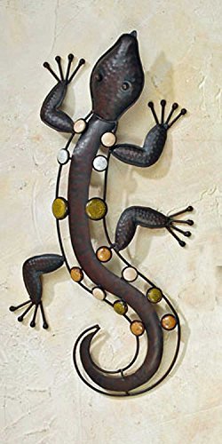 Décoration murale en forme de salamandre avec d...