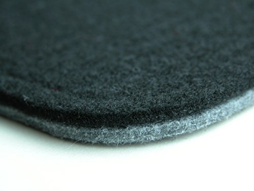 KaRomBerlin Feutre Coussin, coussin, coussin pour chaise, stade, gris/noir, 36x32cm 4442136879895 (4442136879895)