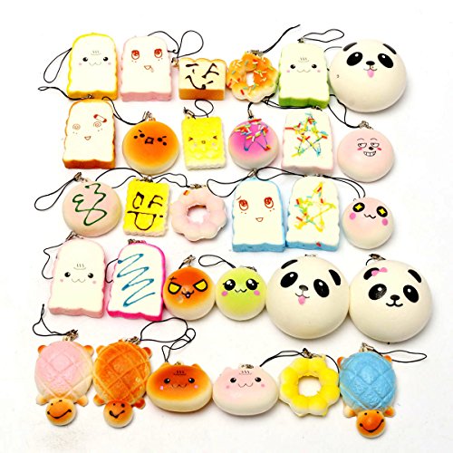 REALACC 10Pcs Aléatoire Squishy Souple Panda / ...