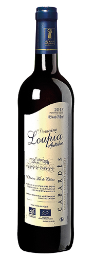 DOMAINE LOUPIA AOC DOMAINE LOUPIA CABARDÈS ROUGE 2019 BIO “CUVÉE ANTOINE” code EAN 4528005 