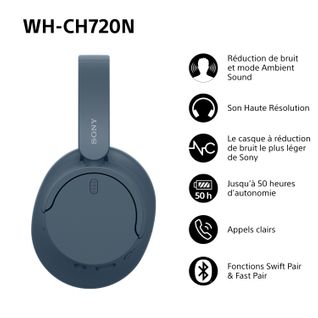 SONY SONY Casque bluetooth® WHCH720NL.CE7 code EAN 4548736143012 