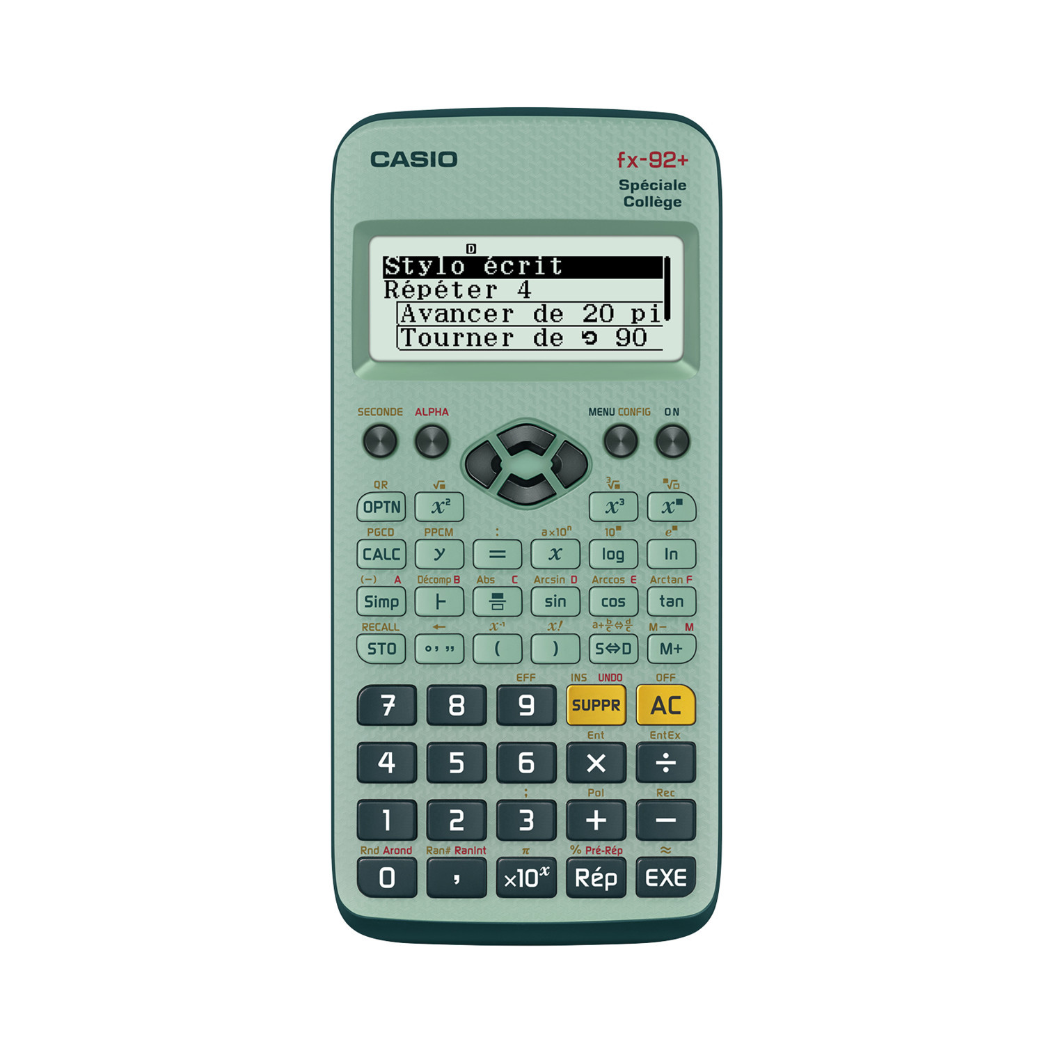 CASIO CASIO Calculatrice fx-92+ Spéciale collège - FX-92+SPECOL - Vert CASIO code EAN 4549526611780 