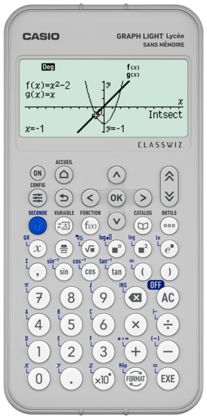 CASIO CALCULATRICE GRAPHIQUE GRAPHLIGHT 
CASIO code EAN 4549526617638 