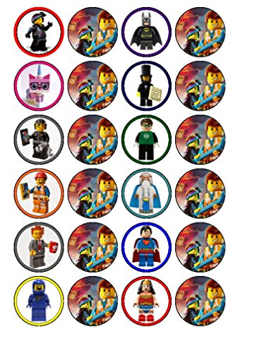 Lego Lot de 24 décorations de cupcakes