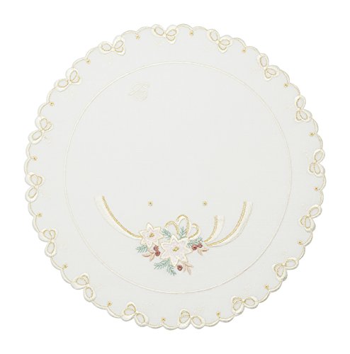 6 sous assiettes rondes ligne Winter deko en co...