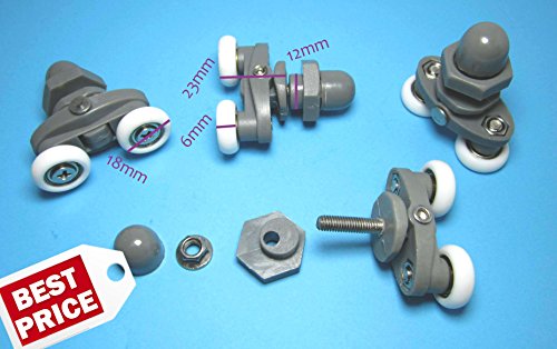 Jomoval C.R. Double porte de douche double roue...