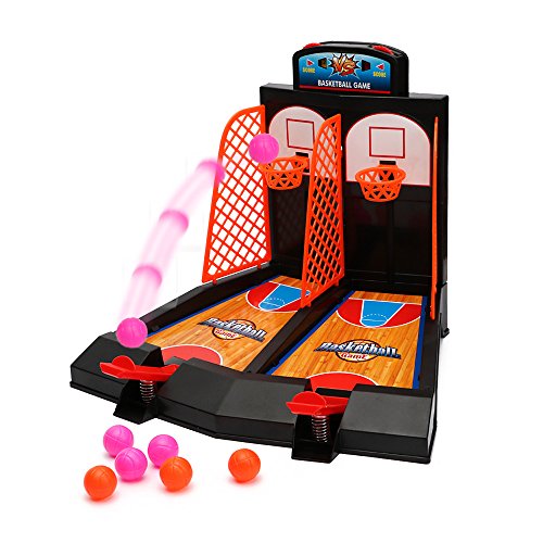 Table Basketball Mini jeu 2 joueurs Shootout Hoops Basketball jeu avec marqué périphérique pour les enfants de Wishtime de tir 4622412842687 Wishtime