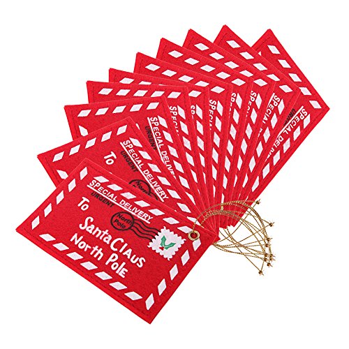 Lot de 10pcs enveloppe de broderie en feutre le...