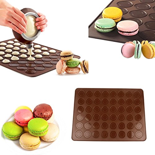CkeyiN Plaque tapis Moule Macaron - Réutilisabl...