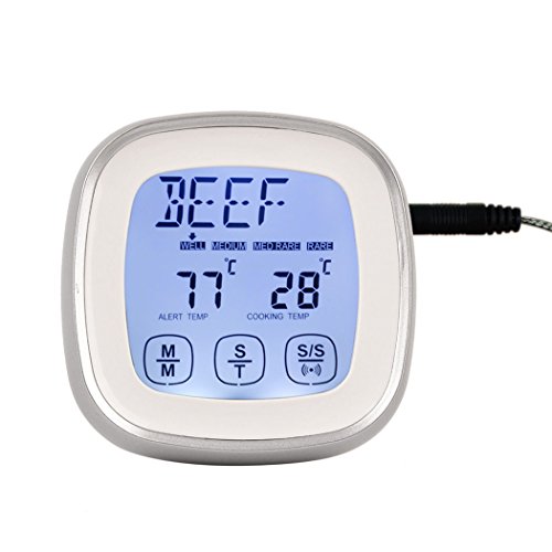 Ecran lcd tactile de cuisine thermomètre numéri...