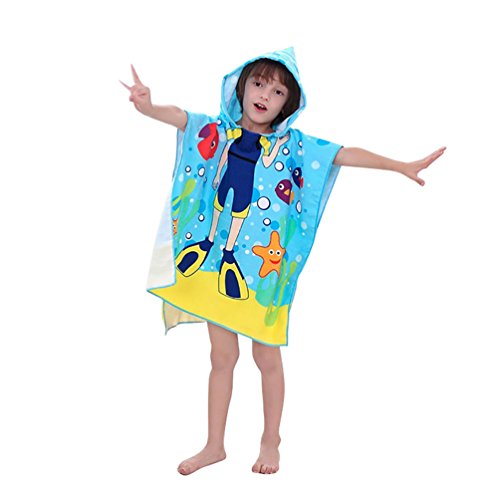 Coton cape de bain pour enfant bian serviette b...