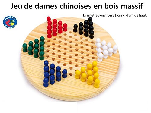 Jeu de dames chinoises en bois - livraison grat...