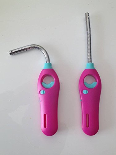 1 Allume Gaz rose avec embout métal flexible re...