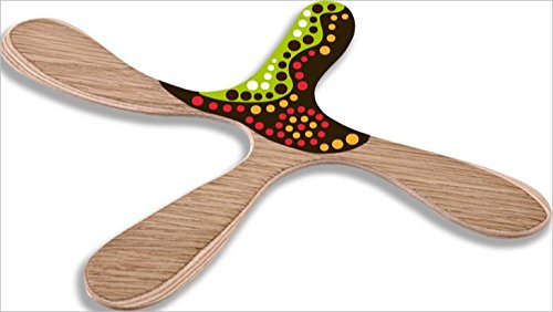 Boomerang de loisirs TIWI en bois fait main mad...