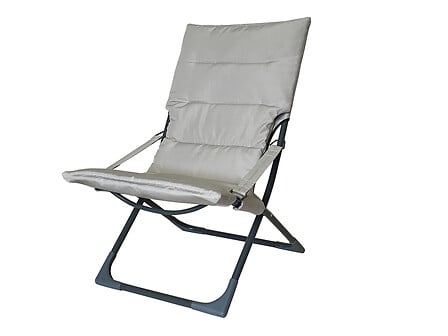  Fauteuil relax taupe pliant pour l'extérieur L 65xP 83xH 93cm code EAN 4710586933284 