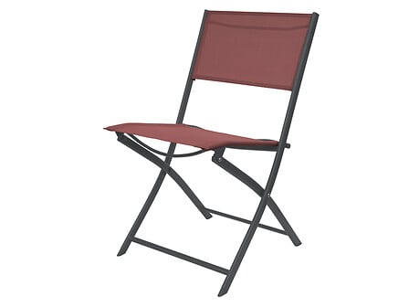 GONDRAND Chaise Canaries pliante - Acier et polyester - Marsala code EAN 4710586938395 