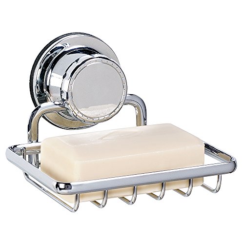 Tatkraft Vacuum screw hard karl porte-savon mural acier chrome antirouille ventouse 13x12x9.5 cm code EAN 4742943010543 