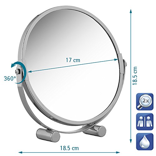 Eos miroir de table compact double face d 17 cm