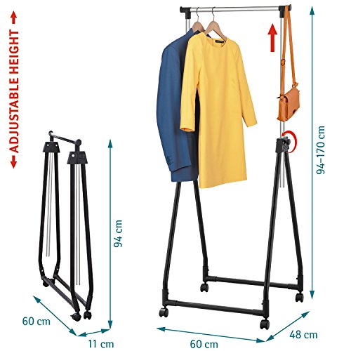 Swift compact pliable portable portant à vêteme...