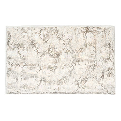 Eva tapis de bain chenille blanc 50x80 cm