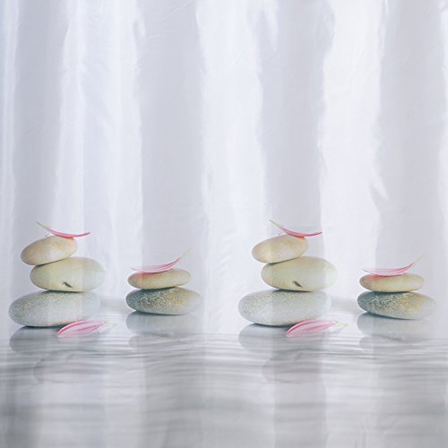 Stone garden rideau de douche 180 x 180 cm text...