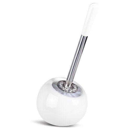 Terra porte brosse wc blanc ceramique