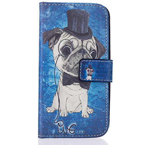 Ecoway Coque pour Samsung Galaxy J1(2016)J120F J120 4.5,Housse en cuir pour Samsung Galaxy J1(2016)J120F J120 4.5,Ecoway Colorful imprimé étui en cuir PU Cuir Flip Magnétique Portefeuille Etui Housse de Protection Coque Étui Case Cover avec Stand Support Avec des Cartes de Crédit Slot et Fonction Support pour Samsung Galaxy J1(2016)J120F J120 4.5 - YH Chiens 4757251667860 (4757251667860)