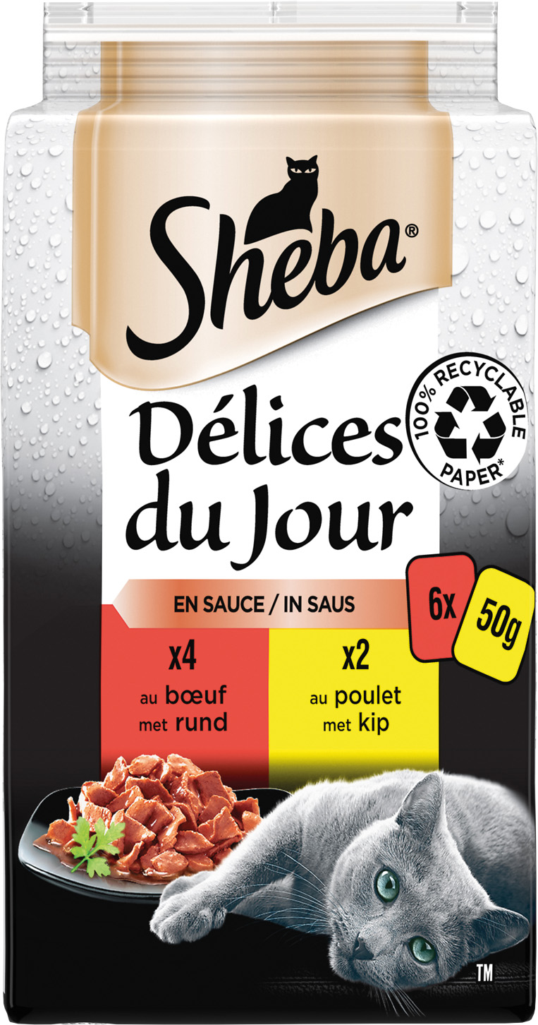  SACHETS FRAICHEUR DELICES DU JOUR SHEBA code EAN 4770608253608 
