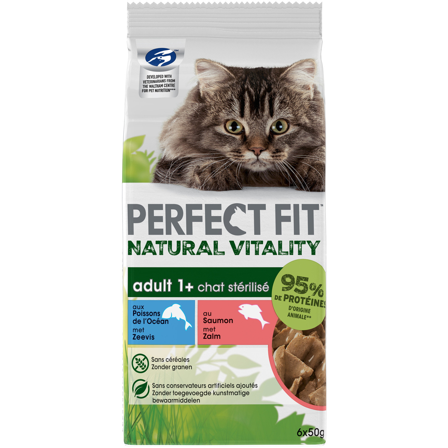 Pâtée pour chat adulte au saumon poisson des oc...