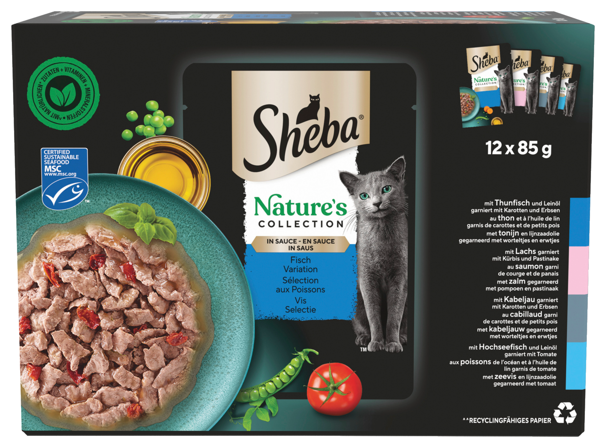 SACHETS FRAÎCHEUR EN SAUCE POUR CHAT NATURE'S C...