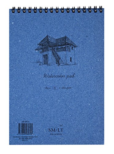 SM.LT Ab-35ts authentic line bloc à aquarelles de 35 pages format a4 blanc 280 g/m² code EAN 4770644585725 