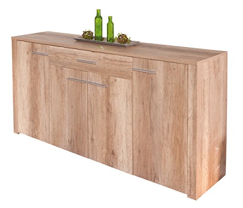 Enfilade à 4 compartiments et 1 tiroir design c...