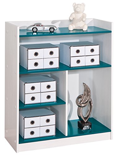 Meuble étagère chambre enfant coloris blanc et ...